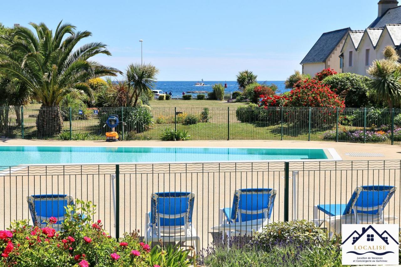 Localise - A06 - Entierement De Plain-Pied Avec Petite Vue Mer - Donnant Sur La Piscine Et Le Jardin - Wifi Inclus - Draps Inclus - Guilvinec المظهر الخارجي الصورة