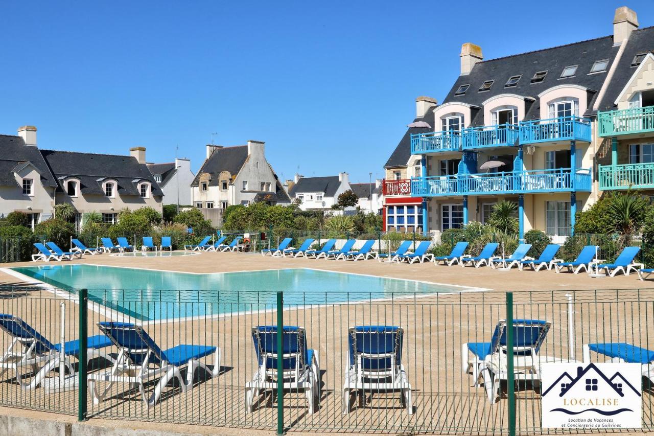 Localise - A06 - Entierement De Plain-Pied Avec Petite Vue Mer - Donnant Sur La Piscine Et Le Jardin - Wifi Inclus - Draps Inclus - Guilvinec المظهر الخارجي الصورة