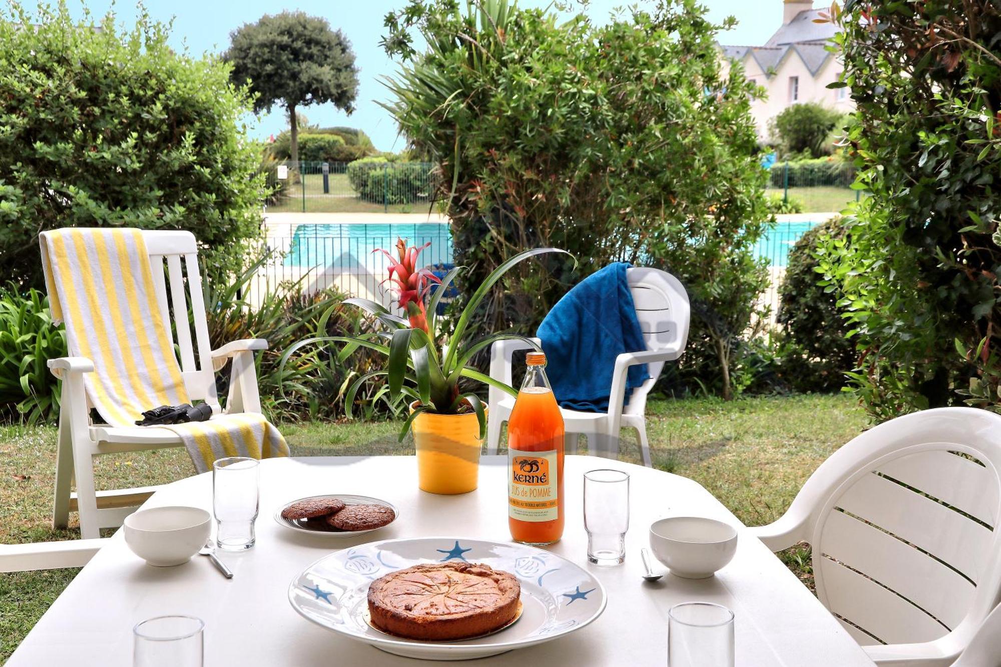 Localise - A06 - Entierement De Plain-Pied Avec Petite Vue Mer - Donnant Sur La Piscine Et Le Jardin - Wifi Inclus - Draps Inclus - Guilvinec المظهر الخارجي الصورة